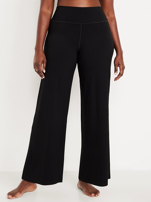 Image number 3 showing, High-Waisted StudioSmooth Wide-Leg Pants