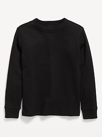 L'image numéro 1 présente T-shirt à manches longues en tricot isotherme gaufré pour garçon