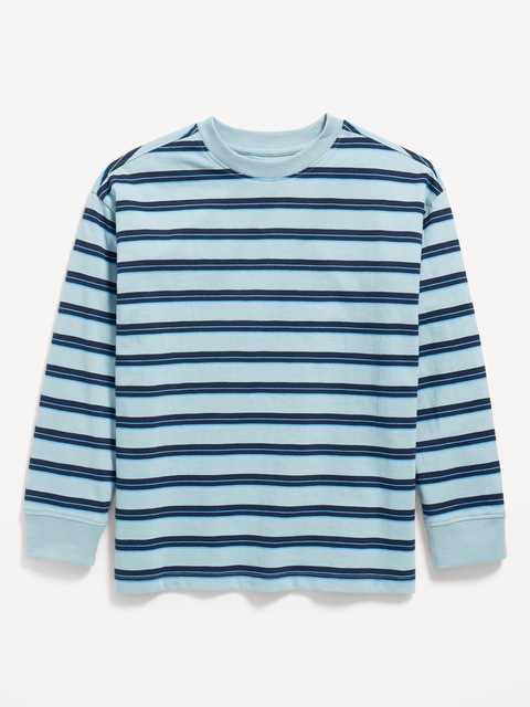 T-shirt surdimensionné à manches longues à motif pour garçon