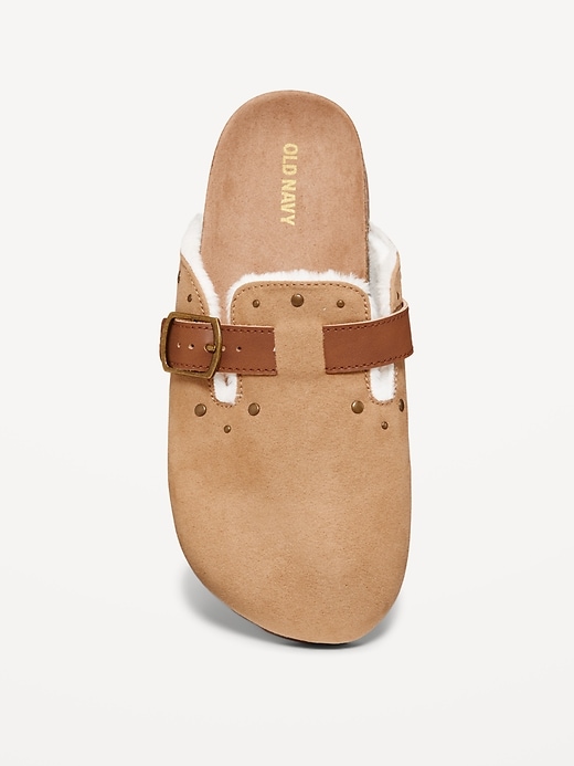 View large product image 2 of 4. Studded Faux-Suede Clogs for Girls