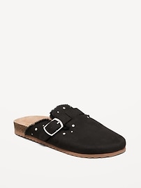 Image number 1 showing, Studded Faux-Suede Clogs for Girls
