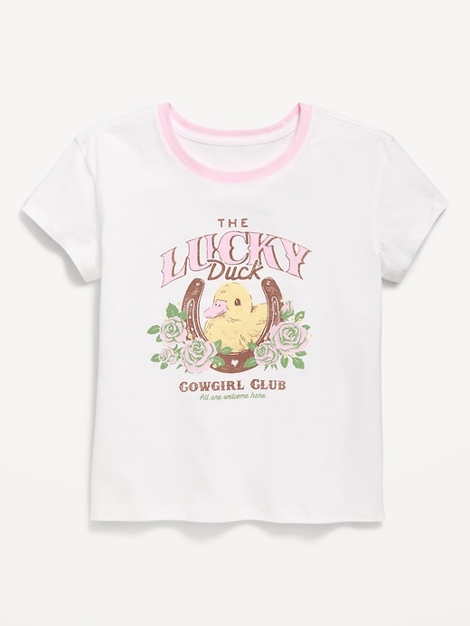 View large product image 1 of 2. Short-Sleeve Graphic T-Shirt for Girls