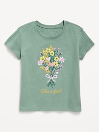 L'image numéro 1 présente T-shirt à manches courtes à imprimé pour fille