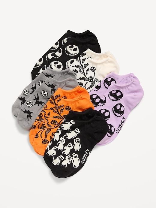 View large product image 1 of 2. Disney© 6-Pack Novelty Ankle Socks for Women