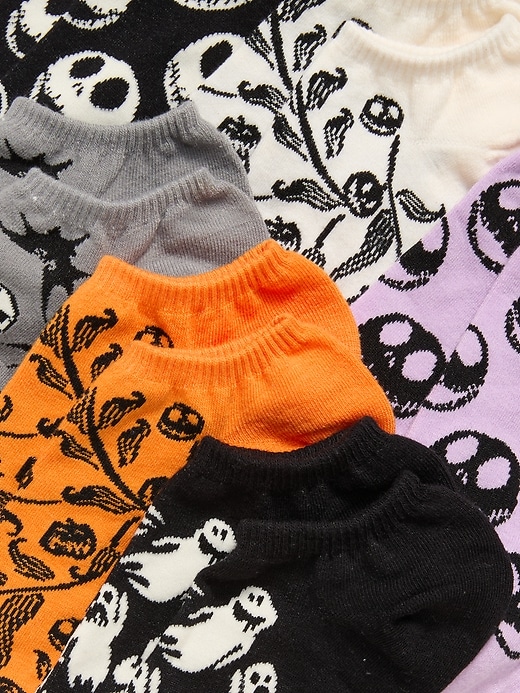 View large product image 2 of 2. Disney© 6-Pack Novelty Ankle Socks for Women