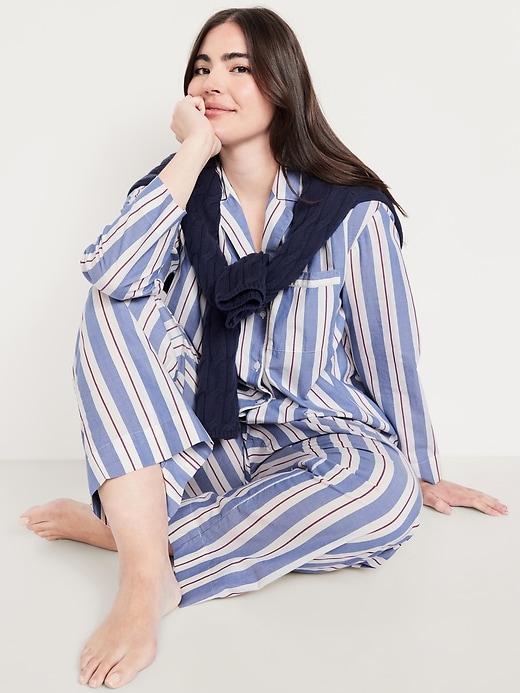 Image number 3 showing, Poplin Pajama Pant Set