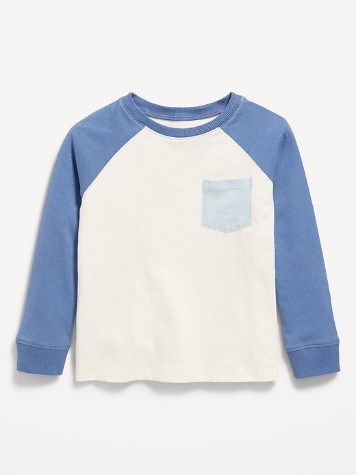 View large product image 1 of 2. Long-Sleeve Pocket T-Shirt for Toddler Boys
