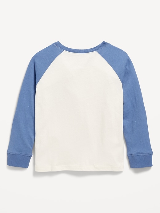 View large product image 2 of 2. Long-Sleeve Pocket T-Shirt for Toddler Boys
