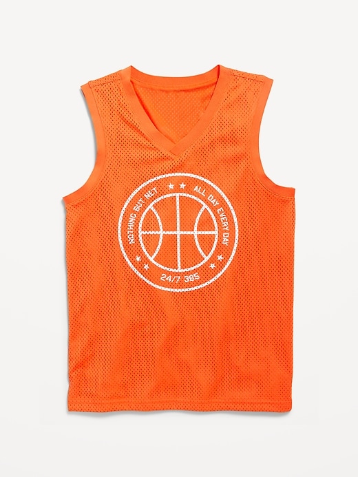 View large product image 2 of 4. Mesh Graphic Tank Top for Boys