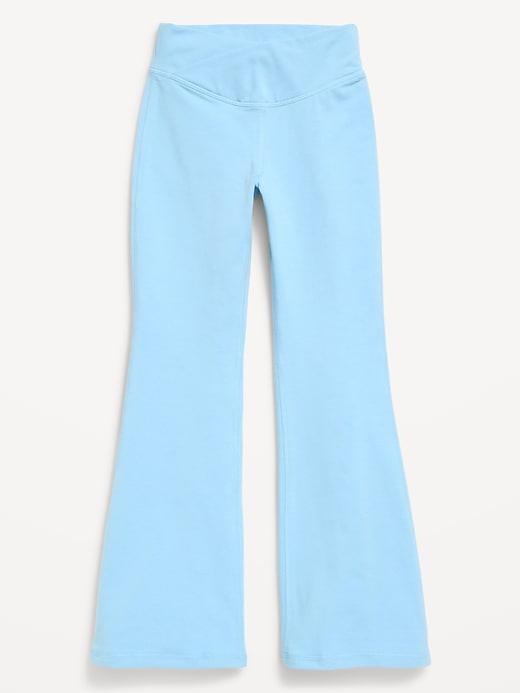 View large product image 1 of 2. High-Waisted PowerChill Crossover Flared Leggings for Girls