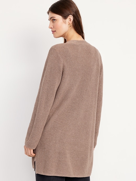 L'image numéro 2 présente Cardigan long sans boutons