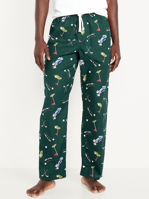 Pantalon de pyjama en popeline à motif
