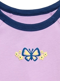 View large product image 3 of 4. Fitted Short-Sleeve Graphic T-Shirt for Girls
