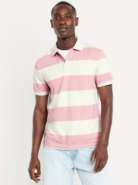 Polo en piqué à coupe classique - Rose