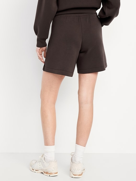 Image number 8 showing, High-Waisted Bounce Fleece Shorts -- 8-inch inseam
