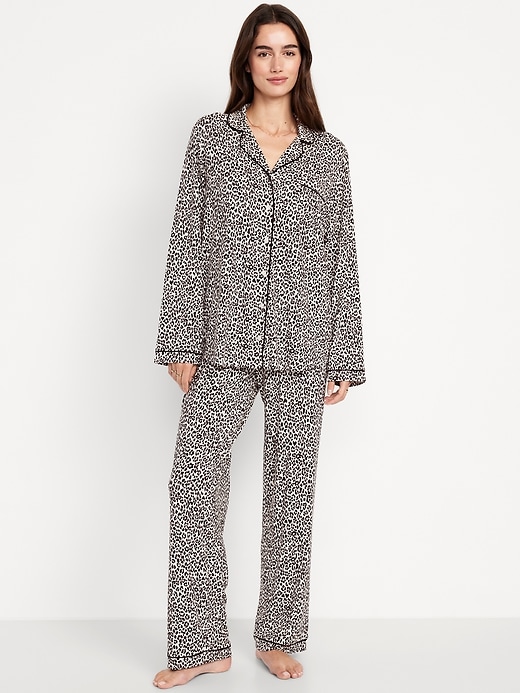 Image number 1 showing, Sunday Sleep Knit Jersey Pant Set
