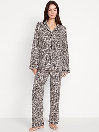 Image number 1 showing, Sunday Sleep Knit Jersey Pant Set