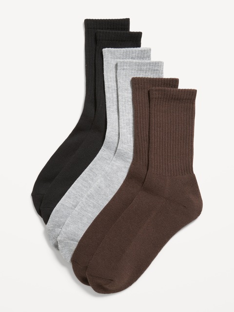 Chaussettes tubes (paquet de 3 paires) - Brun