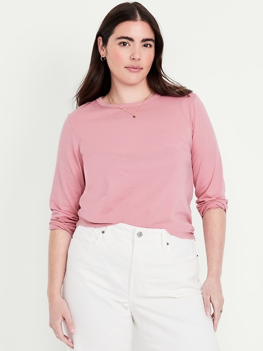 L'image numéro 4 présente T-shirt passe-partout à manches longues