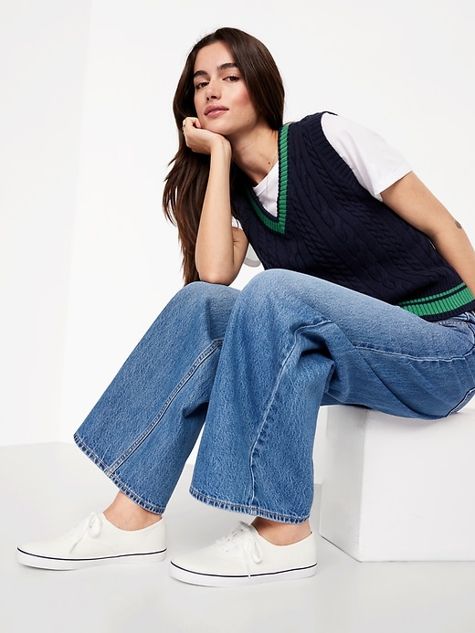 Image number 2 showing, Canvas Prep Sneakers for Women