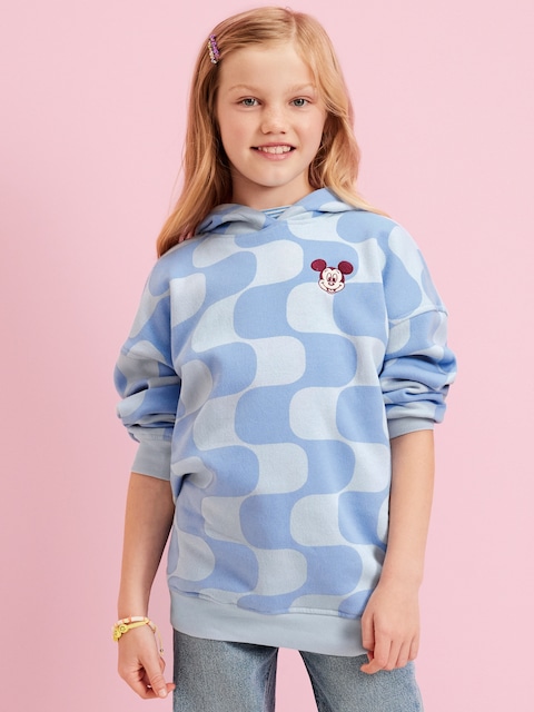 Old Navy x Disney© Oversized Graphic Pullover Tunic Hoodie for Girls - Blue