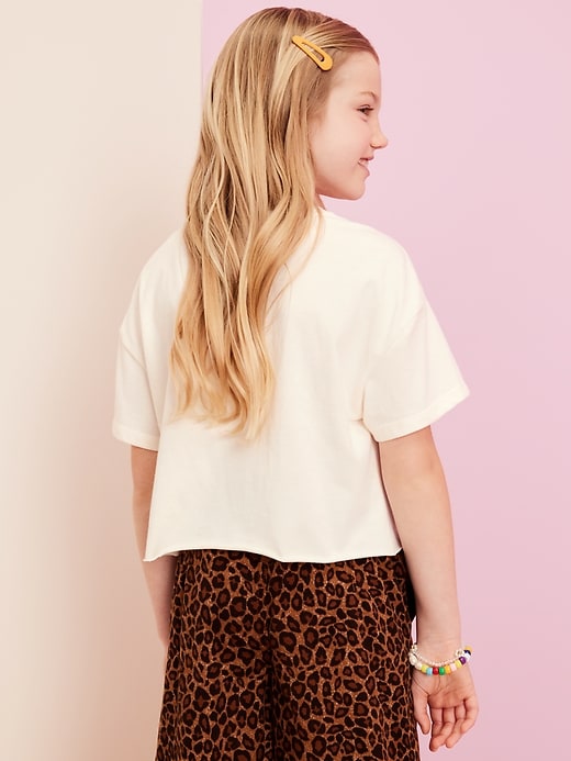 View large product image 2 of 7. Old Navy x Disney© Cropped Graphic Raw-Edge T-Shirt for Girls
