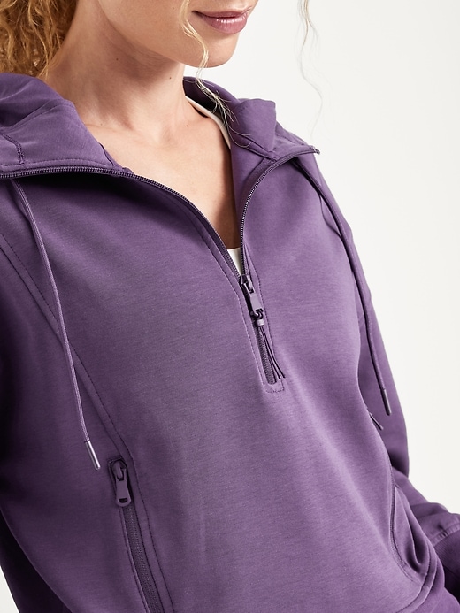 Image number 7 showing, Dynamic Fleece Half-Zip Hoodie Sweatshirt