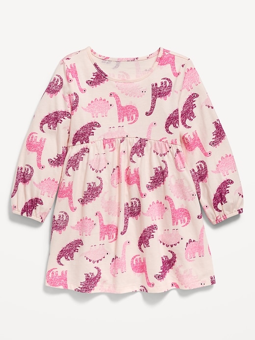 Image number 1 showing, Printed Long-Sleeve Dress for Toddler Girls