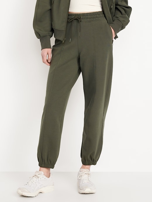 Image number 1 showing, High-Waisted Dynamic Fleece Sweatpants