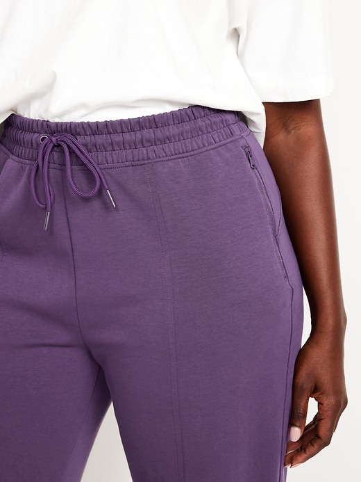 Image number 3 showing, High-Waisted Dynamic Fleece Sweatpants