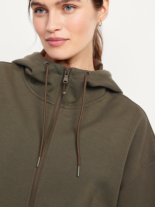 Image number 8 showing, Dynamic Fleece Oversized Zip Hoodie Sweatshirt