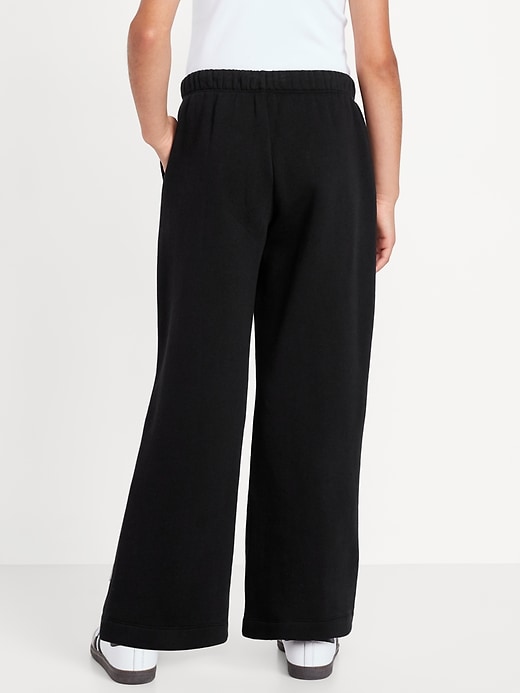 View large product image 2 of 4. Favorite Fleece High-Waisted Wide-Leg Sweatpants for Girls