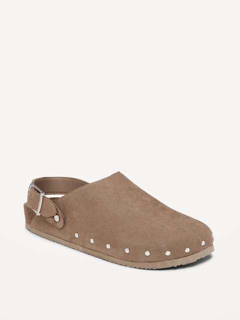 Sabots cloutés pour femme - Taupe