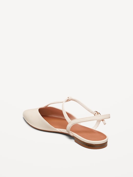 Image number 4 showing, Faux-Leather Mary Jane T-Strap Flats for Women