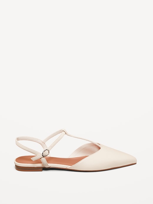 Image number 3 showing, Faux-Leather Mary Jane T-Strap Flats for Women