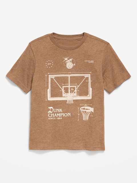 Short-Sleeve Graphic T-Shirt for Boys - Brown