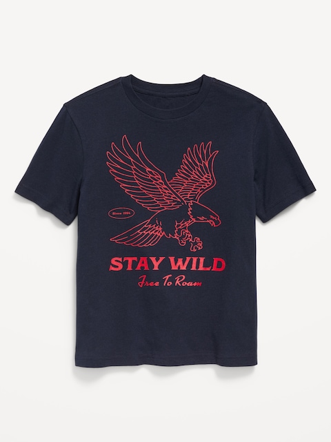 Short-Sleeve Graphic T-Shirt for Boys - Blue