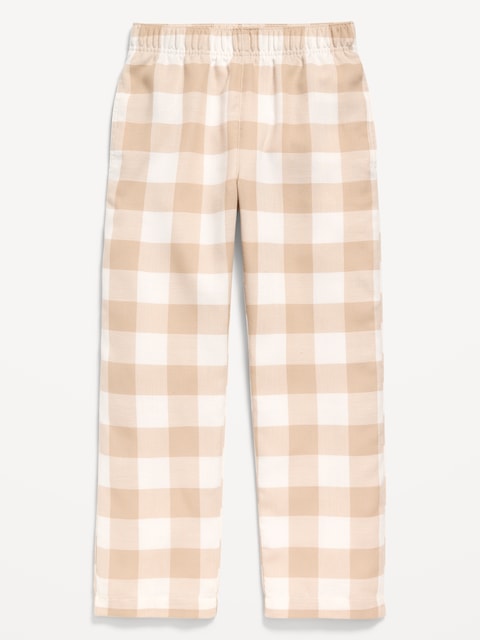 Plaid Flannel Pajama Pants for Boys - Neutral Plaid (Match The Fam!)