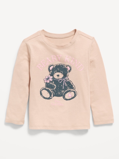 Long-Sleeve Graphic T-Shirt for Toddler Girls
