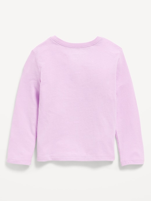 Image number 2 showing, Long-Sleeve Logo-Graphic T-Shirt for Toddler Girls