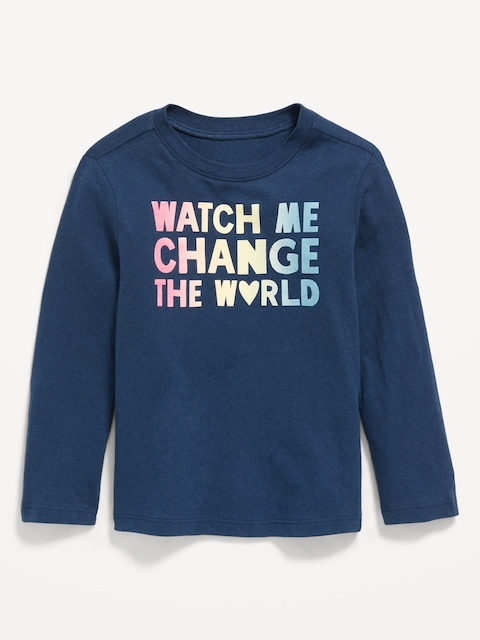 Long-Sleeve Graphic T-Shirt for Toddler Girls