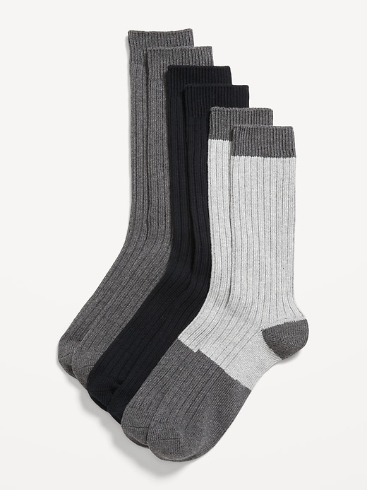 Voir une image plus grande du produit 1 de 1. Chaussettes pour bottes jaspées pour homme (paquet de 3)
