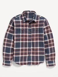 Image number 2 showing, Long-Sleeve Pocket Plaid Flannel Shirt for Boys