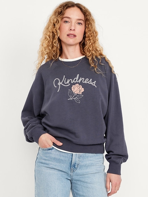 Image number 1 showing, SoComfy Oversized Graphic Sweatshirt