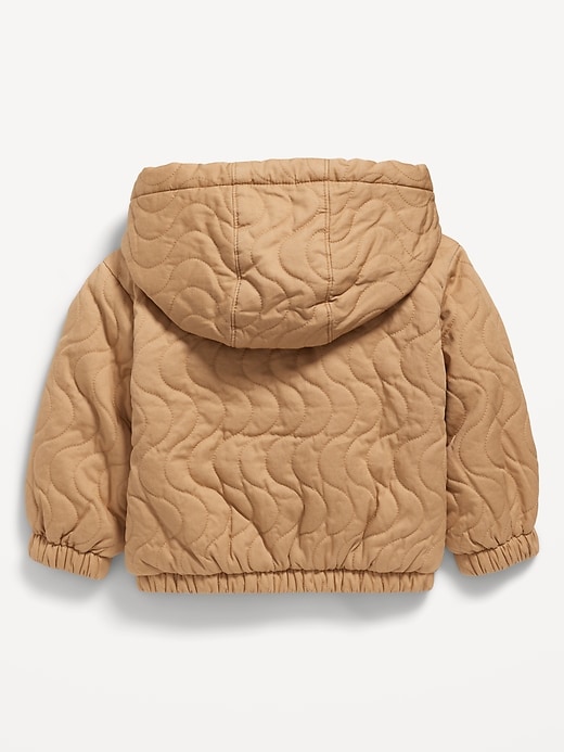 Image number 2 showing, Quilted Pocket Twill Jacket for Toddler Girls