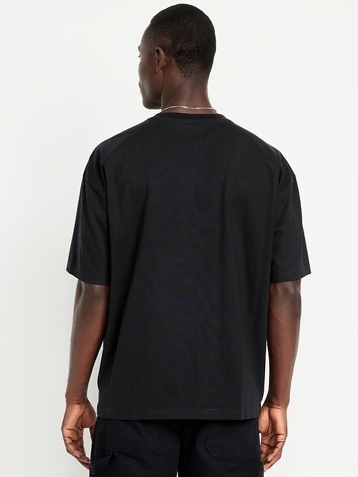 L'image numéro 6 présente T-shirt surdimensionné moderne en tissu épais
