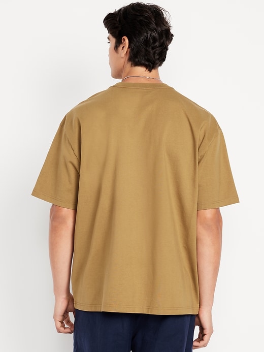 L'image numéro 8 présente T-shirt surdimensionné moderne en tissu épais