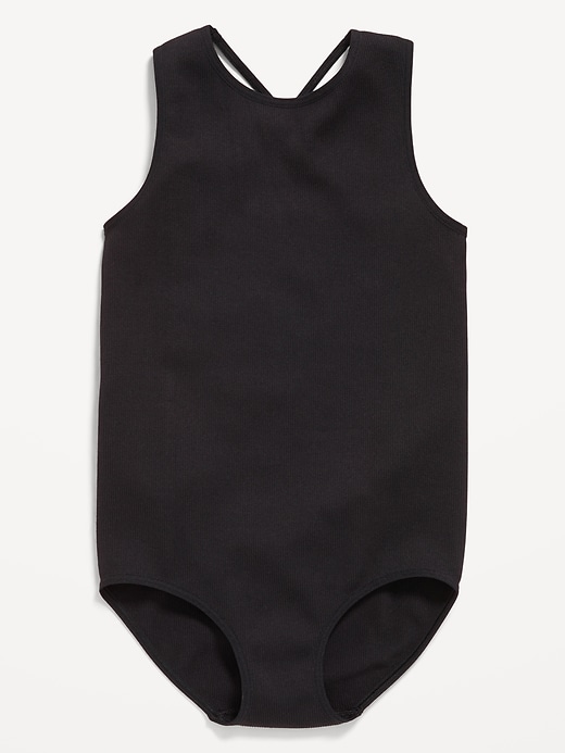 Image number 3 showing, Seamless Fitted Sleeveless Performance Bodysuit for Girls