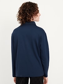 Image number 2 showing, Oversized Long-Sleeve Collared Soccer Top for Boys