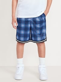 View large product image 3 of 5. Knee Length Mesh Basketball Shorts for Boys